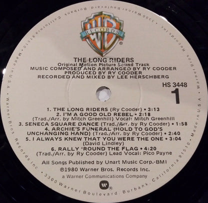 Ry Cooder : The Long Riders (Original Sound Track) (LP, Album, Win)
