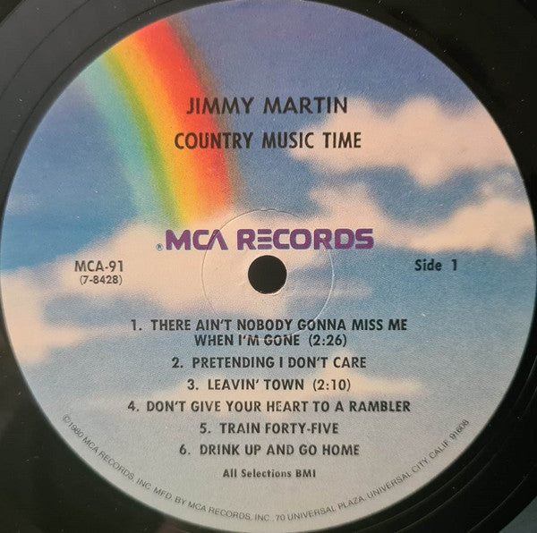 Jimmy Martin : Country Music Time (LP, Album, RE, RP, Blu)