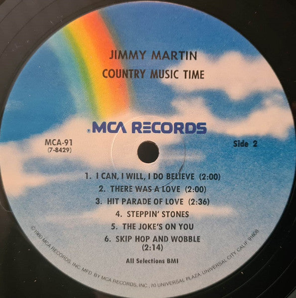 Jimmy Martin : Country Music Time (LP, Album, RE, RP, Blu)