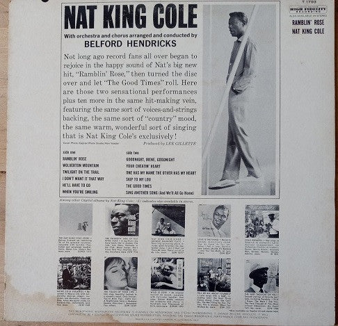 Nat King Cole : Ramblin' Rose (LP, Album, Mono)