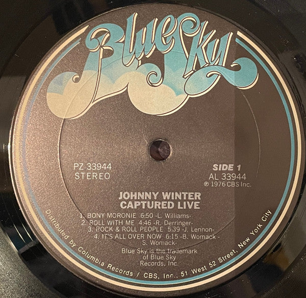 Johnny Winter : Captured Live! (LP, Album, Pit)