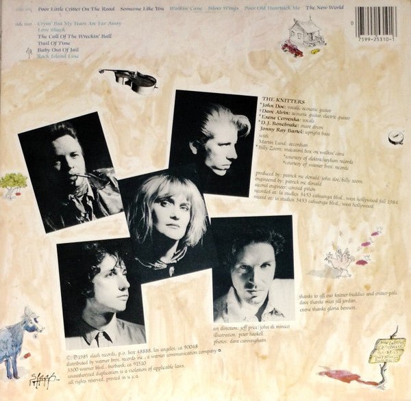 The Knitters : Poor Little Critter On The Road (LP, Album, All)