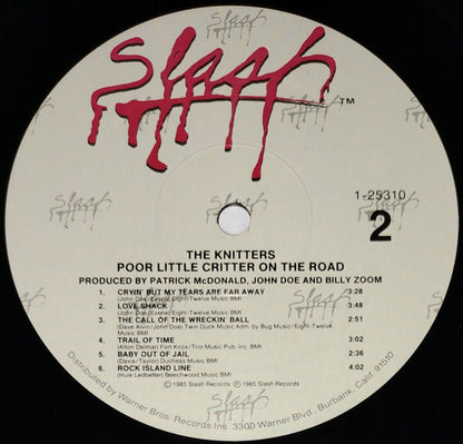 The Knitters : Poor Little Critter On The Road (LP, Album, All)