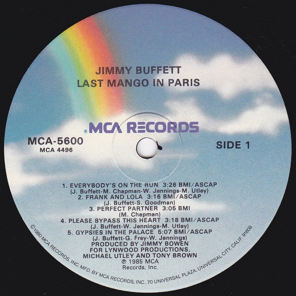 Jimmy Buffett : Last Mango In Paris (LP, Album, Glo)