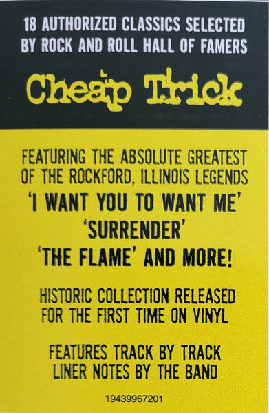 Cheap Trick : Authorized Greatest Hits (2xLP, Comp, RE)
