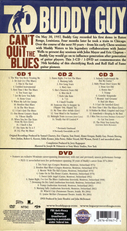 Buddy Guy : Can't Quit The Blues (3xCD + DVD + Box, Comp)