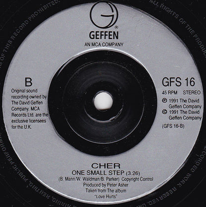 Cher : Love Hurts (7", Single, Inj)