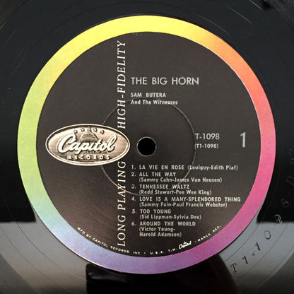 Sam Butera And The Witnesses : The Big Horn (LP, Mono)