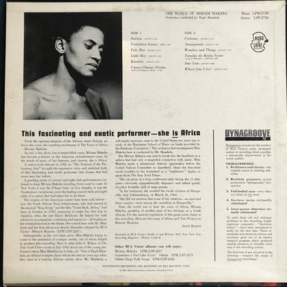 Miriam Makeba : The World Of Miriam Makeba (LP, Album)