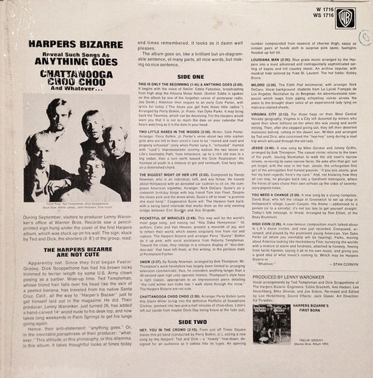 Harpers Bizarre : Anything Goes (LP, Album)