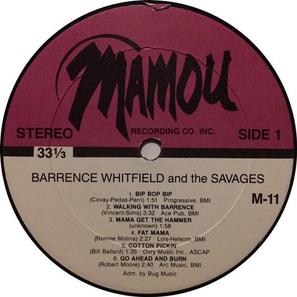 Barrence Whitfield And The Savages : Barrence Whitfield And The Savages (LP, Album)