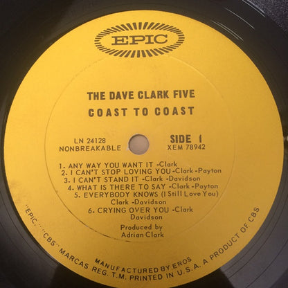 The Dave Clark Five : Coast To Coast (LP, Album, Mono)