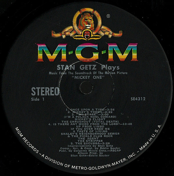 Stan Getz : Mickey One (LP, Album)