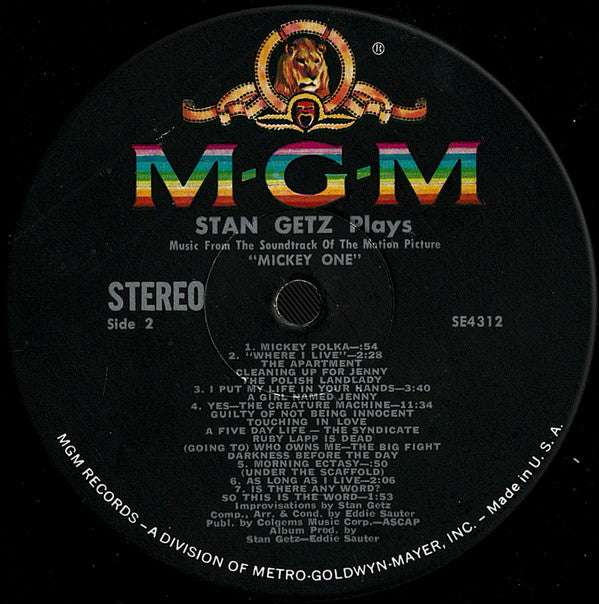 Stan Getz : Mickey One (LP, Album)