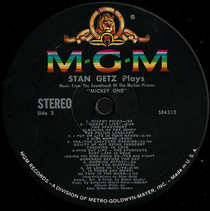 Stan Getz : Mickey One (LP, Album)