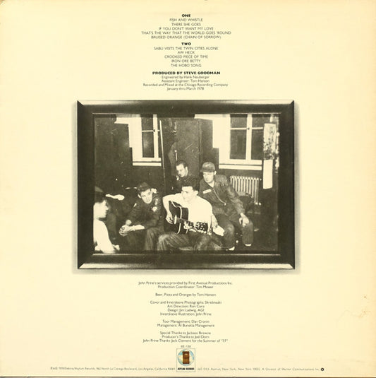 John Prine : Bruised Orange (LP, Album, SP )