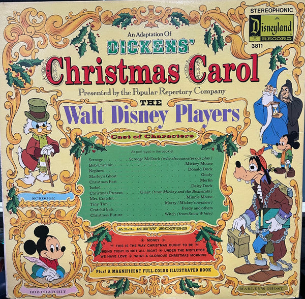 The Walt Disney Players, Charles Dickens (2) : An Adaptation Of Dickens' Christmas Carol (LP, Album, RP)