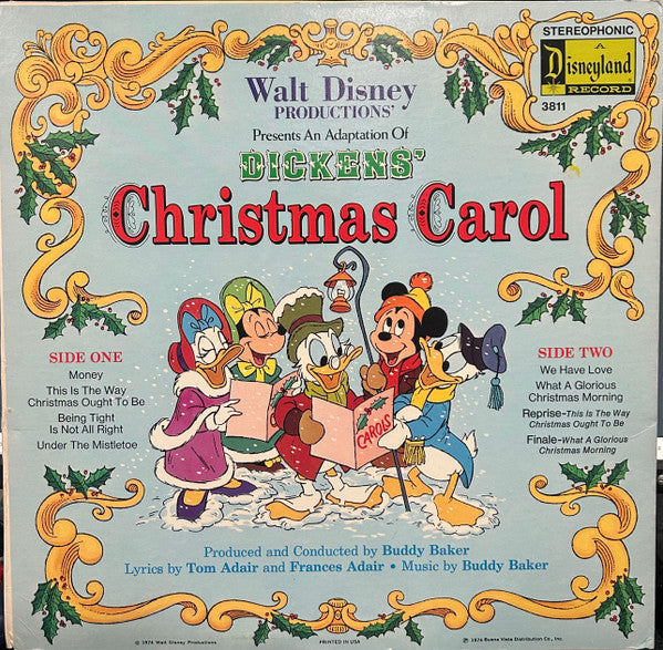 The Walt Disney Players, Charles Dickens (2) : An Adaptation Of Dickens' Christmas Carol (LP, Album, RP)