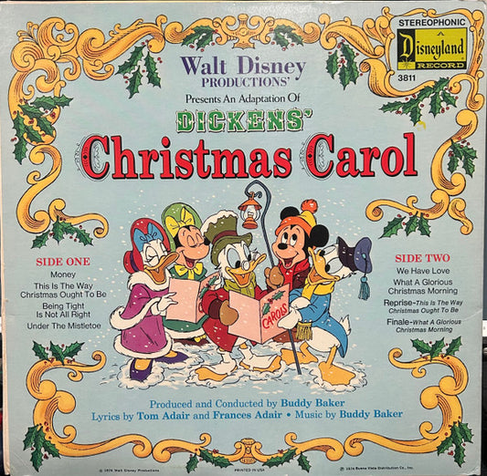 The Walt Disney Players, Charles Dickens (2) : An Adaptation Of Dickens' Christmas Carol (LP, Album, RP)