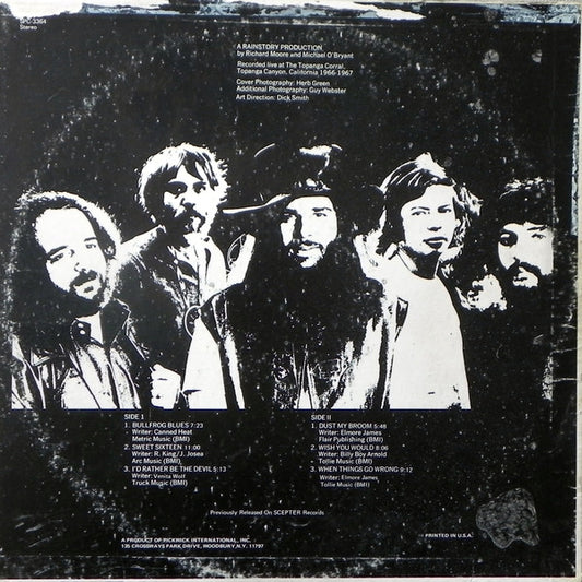 Canned Heat : Live At Topanga Corral (LP, Album)