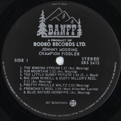 Johnny Mooring : Champion Fiddler (LP, Album)