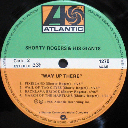 Shorty Rogers & His Giants* : Way Up There (LP, Album, RE)