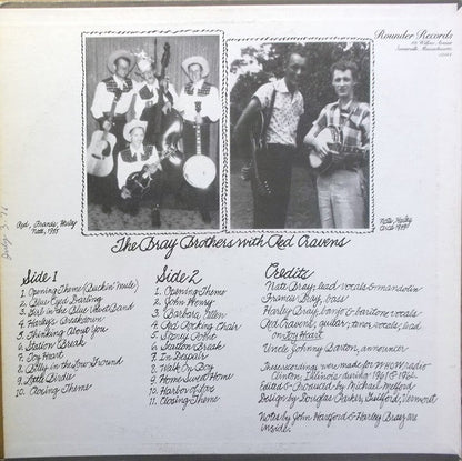 The Bray Brothers With Red Cravens : Prairie Bluegrass (LP, Album)