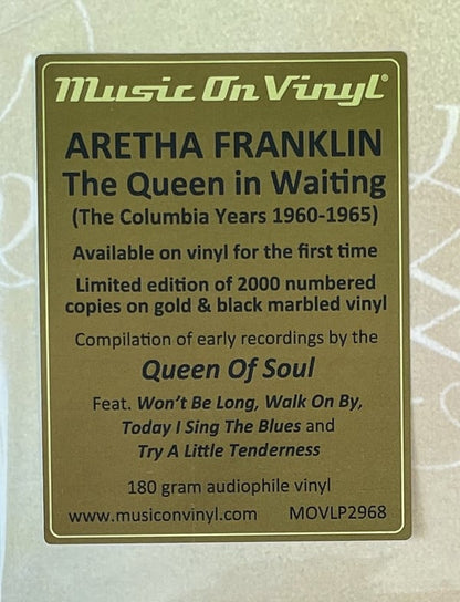 Aretha Franklin : The Queen In Waiting (The Columbia Years 1960-1965) (3xLP, Comp, Ltd, Num, RE, Gol)