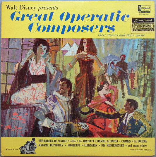 Various : Great Operatic Composers (Their Stories And Their Music) (2xLP, Album)