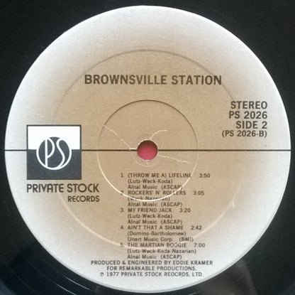 Brownsville Station : Brownsville Station (LP, Album, PRC)
