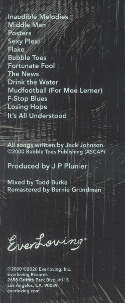 Jack Johnson : Brushfire Fairytales (LP, Album, RE, RM, 20t)