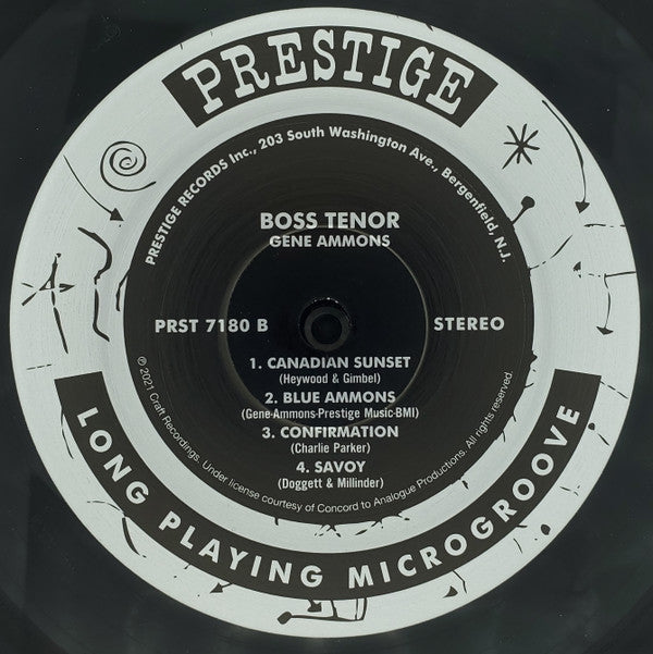 Gene Ammons : Boss Tenor (LP, Album, Ltd, RE, RM, RP, 180)