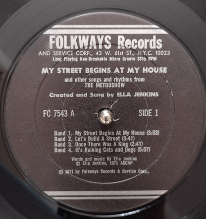 Ella Jenkins : My Street Begins At My House (LP, Album)