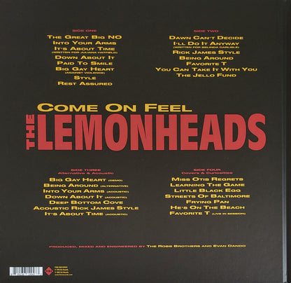 The Lemonheads : Come On Feel The Lemonheads (LP, Album, RE + LP, Comp + Ltd, 30t)
