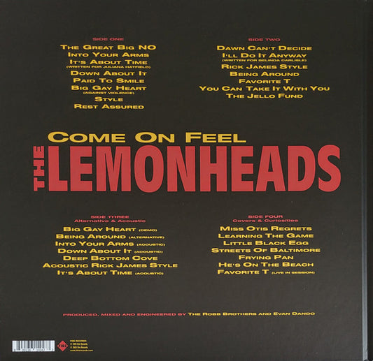 The Lemonheads : Come On Feel The Lemonheads (LP, Album, RE + LP, Comp + Ltd, 30t)