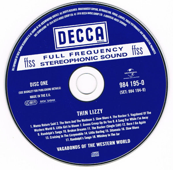 Thin Lizzy : Vagabonds Of The Western World (CD, Album, RE + CD, Comp + Dlx, RM, Dig)