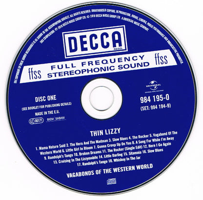 Thin Lizzy : Vagabonds Of The Western World (CD, Album, RE + CD, Comp + Dlx, RM, Dig)