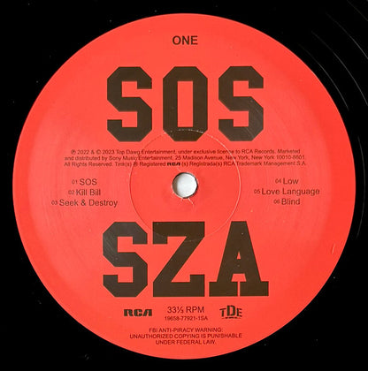 SZA (2) : SOS (2xLP, Album, Mem)