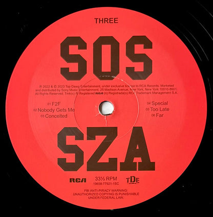 SZA (2) : SOS (2xLP, Album, Mem)