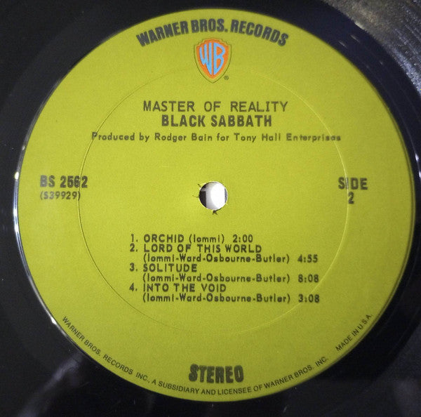 Black Sabbath : Master Of Reality (LP, Album, Pit)