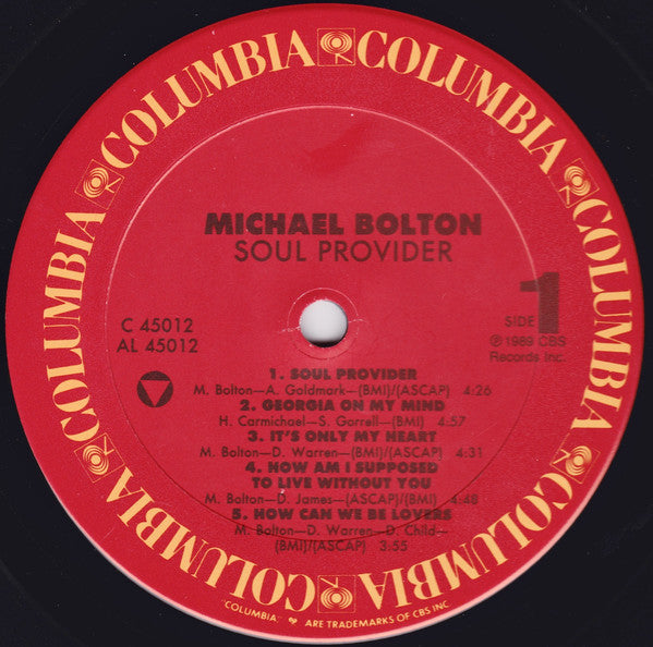 Michael Bolton : Soul Provider (LP, Album, Car)