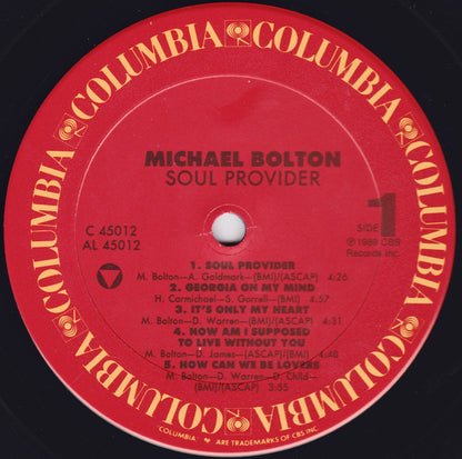 Michael Bolton : Soul Provider (LP, Album, Car)