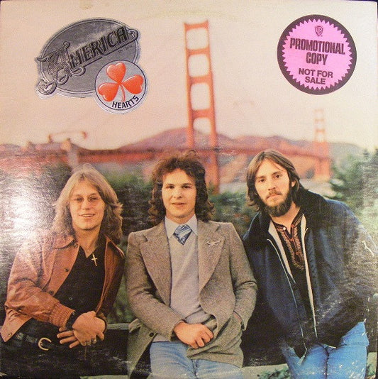 America (2) : Hearts (LP, Album, Promo, San)