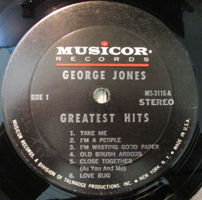 George Jones (2) : George Jones Greatest Hits (LP, Comp)