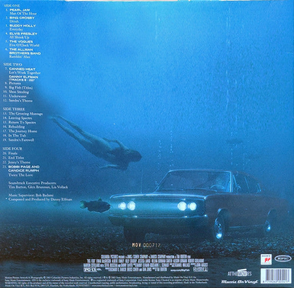 Danny Elfman : Big Fish (Music From The Motion Picture) (2xLP, Album, Num, RE, Gol)