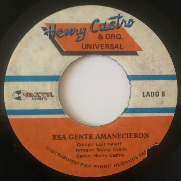 Henry Castro Y Su Orquesta : Cariñito / Esa Gente Amanecieron (7")