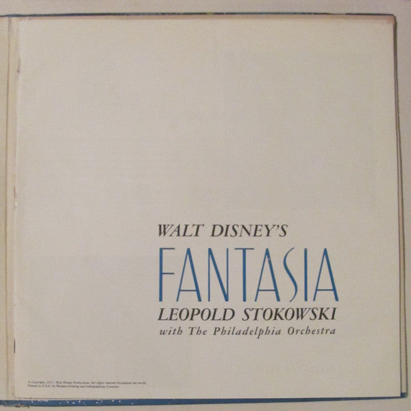 Leopold Stokowski With The Philadelphia Orchestra : Walt Disney's Fantasia (3xLP, Album, RE, RP, Kee)