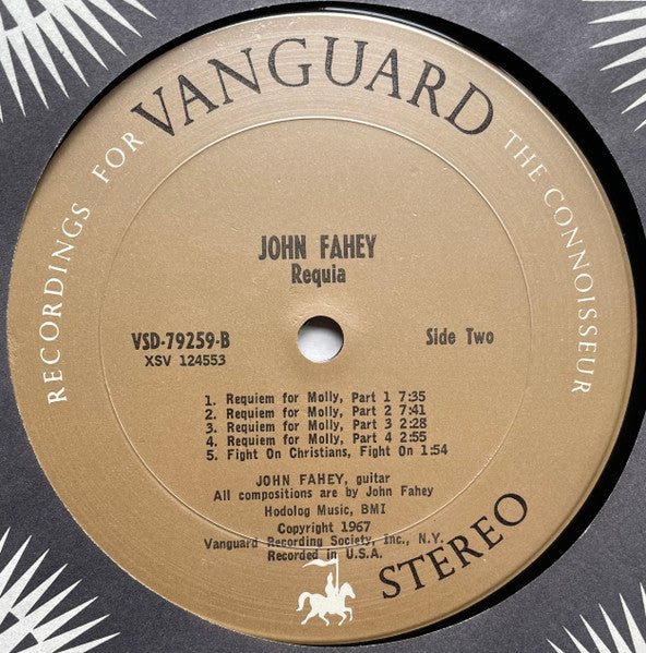 John Fahey : Requia (LP, Album, San)