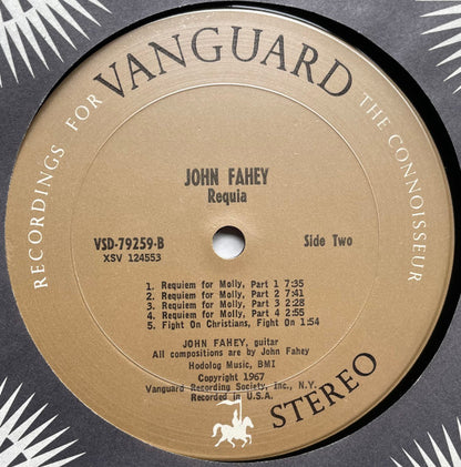 John Fahey : Requia (LP, Album, San)