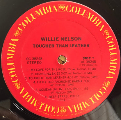 Willie Nelson : Tougher Than Leather (LP, Album, Car)